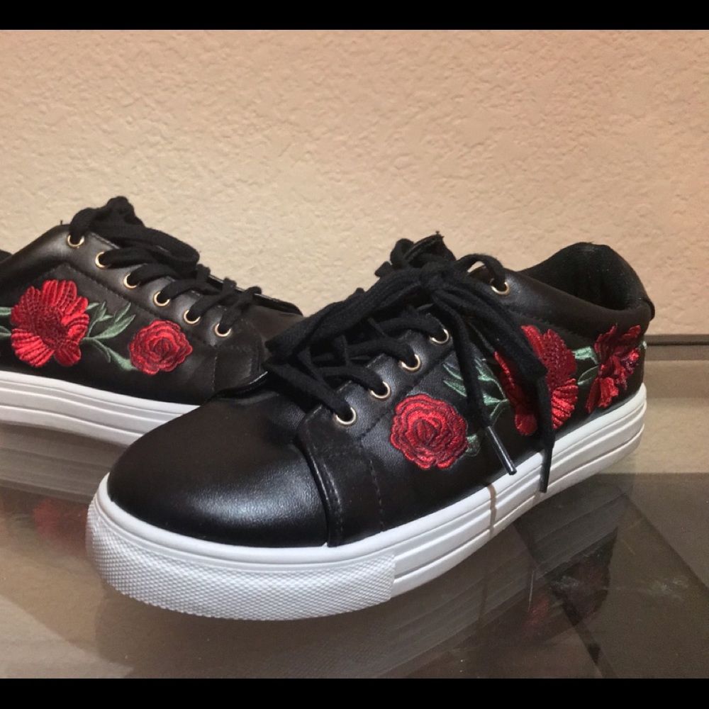 Black sneakers